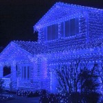 How To Decorate Your Home With Blue Christmas Lights Outdoor
