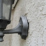 How To Seal Outdoor Light Fixture On Brick