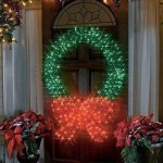 Large Outdoor Lighted Wreaths: Illuminating Your Home